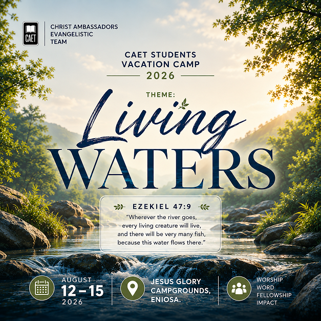Living Waters — CAET Student Camp 2026